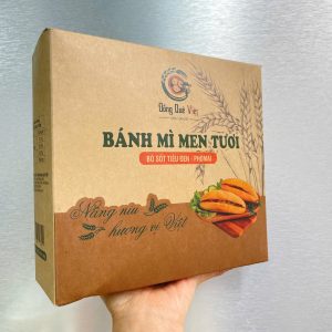Bánh Mì Men Tươi Nhân Bò Sốt Tiêu Đen Phô Mai - Hộp 300g