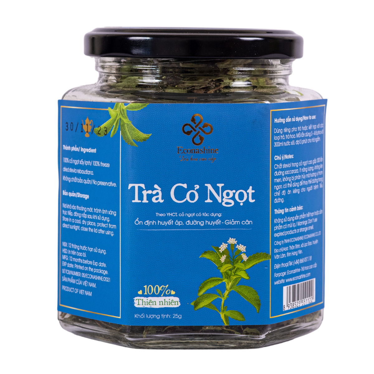 Trà Cỏ Ngọt Econashine 25g