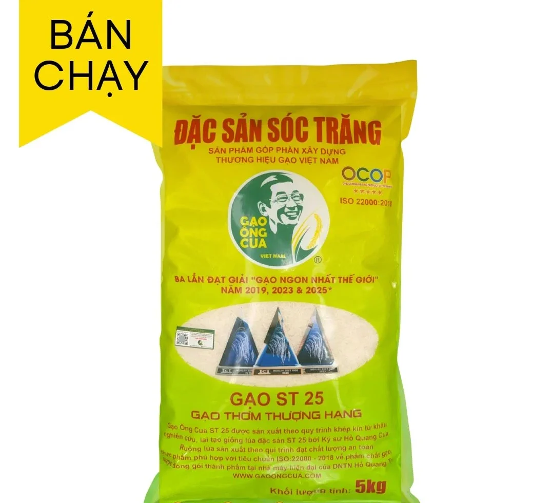 Gạo Ông Cua ST25 (túi 5kg)