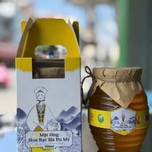 Mật Ong Hoa Bạc Hà Po Mỷ Hũ 350ml Đặc Sản Hà Giang