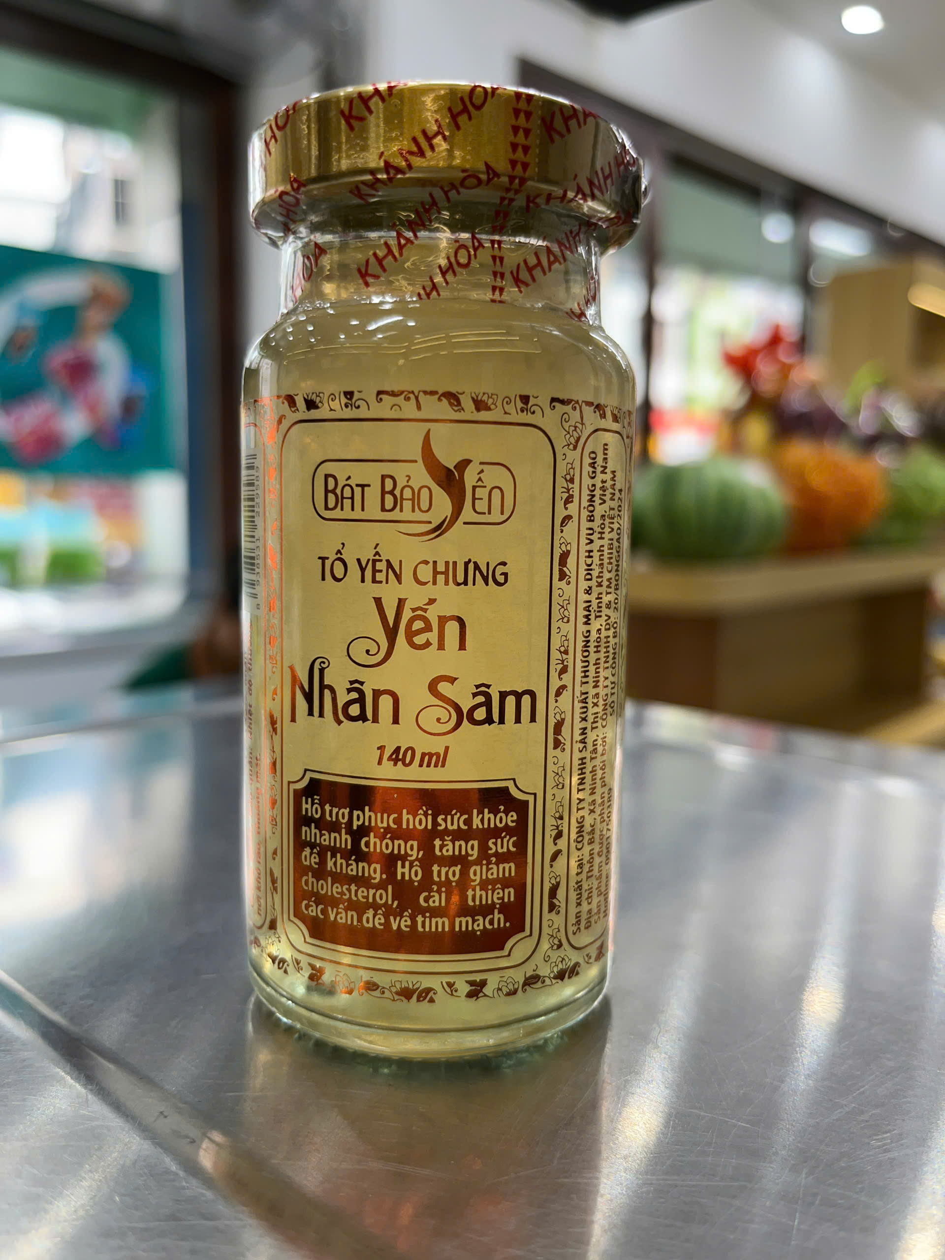 Yến Chưng Nhân Sâm 140Ml