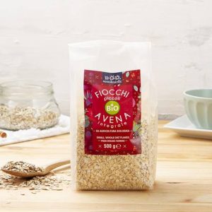 Yến Mạch Nguyên Chất Nguyên Cám Hữu Cơ Cán Vụn 500g Avena Sottolestelle