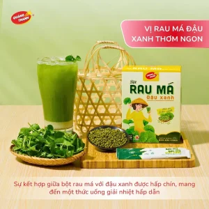 Bột Rau Má Đậu Xanh Mới 180g - Quảng Thanh